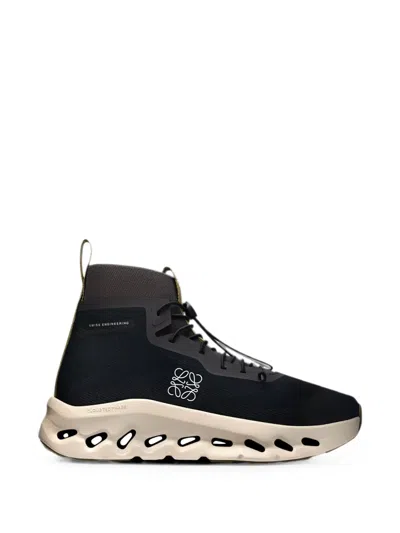 On X Loewe Cloudtilt Hi Sneakers In Black