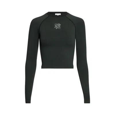 Pre-owned On X Loewe Lg Sleeve Top 'black' | Women's Size S