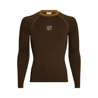 Pre-owned On X Loewe Lg Sleeve Top 'toffee' | Brown | Men's Size L