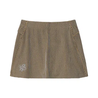 Pre-owned On X Loewe Ribbed Skirt 'brown/pink' | Women's Size M