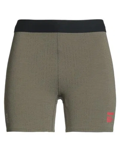 On X Pleasures X The Loop Woman Shorts & Bermuda Shorts Military Green Size M Recycled Polyester, Re In Neutral