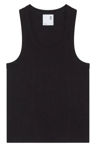 On X Zendaya All Day Rib Tank In Black
