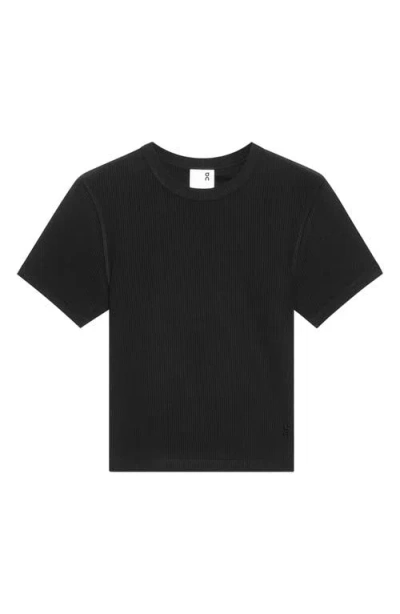 On X Zendaya All Day Rib T-shirt In Black