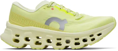 On Yellow Cloudmster 3 Sneakers In Green
