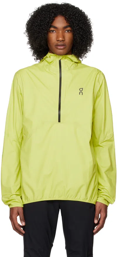 On Yellow Half-zip Jacket In Zest