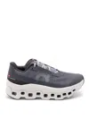 On Cloudmster Void Panelled Mesh-knit Sneakers In Gray