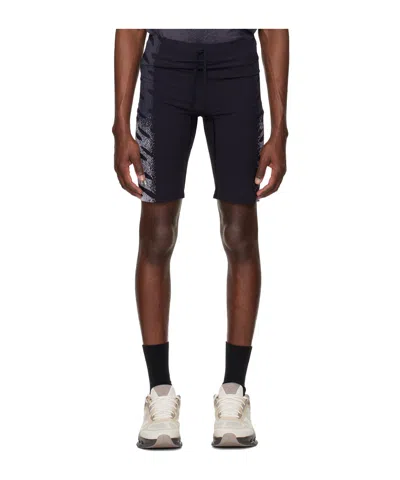 On Zero Half Tights Running Drawstring Shorts In Black