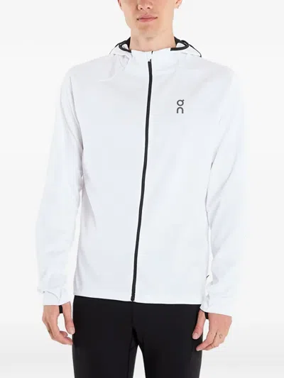 On Zip Hooded Jacket In White