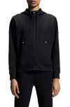On Black Zipped Hoodie In Black