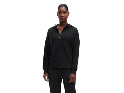 On Zipped Hoodie In Black
