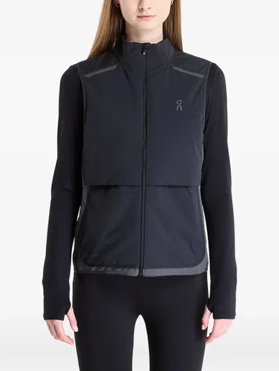 On Zipped Vest In Blue