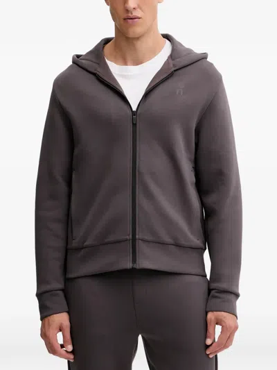 On Zip-up Hoodie In Gray
