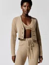 Ona Luna Sweater Cardigan In Oatmeal