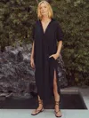 Ona Tropez Oversized Shirt Dress In Black