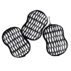 Once Again Home Co. Re:usable Sponges, Beans Pattern, Set Of 3, Navy Blue In Black