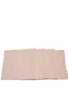 Once Milano Linen Napkin Set Of Four In Pink