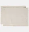 Once Milano Set Of 2 Linen Placemats In Neutrals