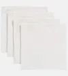 Once Milano Set Of 4 Linen Napkins In White