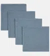 ONCE MILANO SET OF FOUR LINEN NAPKINS