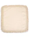 Once Milano Set-of-two Fringed Linen Napkins In Neutrals