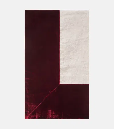 Once Milano Velvet-trimmed Linen Tablecloth