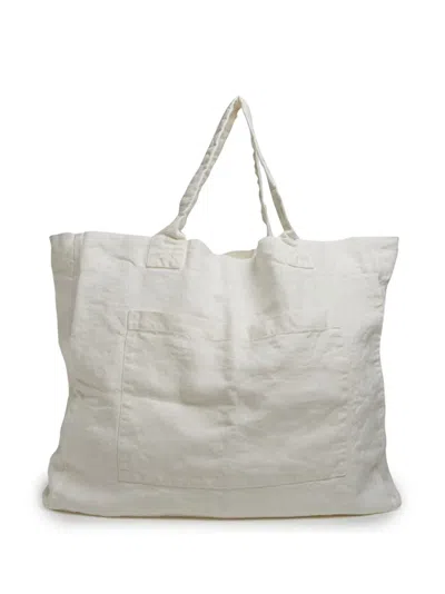 ONCE MILANO WEEKEND LINEN TOTE BAG