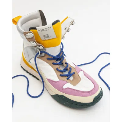 Oncept Boston High Top Sneaker In White Multi