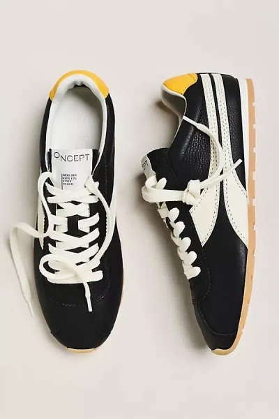 Oncept Essex Suede Ballet Sneakers In Black