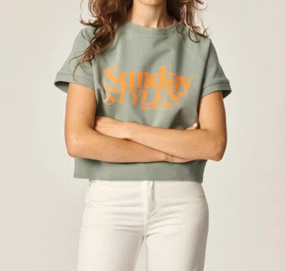 Oncept Maud Sunday Styles Sweatshirt In Aloe In Green