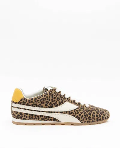 Oncept Women's Essex Empire Suede Sneaker In Leopard In Brown
