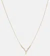 Ondyn Zen Small 14kt Gold Pendant Necklace With Diamonds In Gold