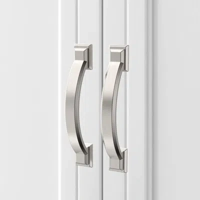 One 10 Pack 3 Inch(76mm) Brushed Satin Nickel Kitchen Cabinet Handles, Cabinet Pulls Kitchen Cabinet Har In Silver