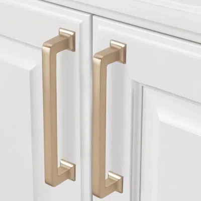 One 10 Pack 5 Inch(128mm) Champagne Bronze Cabinet Handles Champagne Kitchen Cabinet Pulls Cabinet Door  In Gold