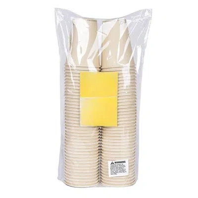 One 100% Compostable Disposable Coffee Cups [12oz 80 Pack] Paper Cups Made From Bamboo, Eco-friendly, Bi In Natural