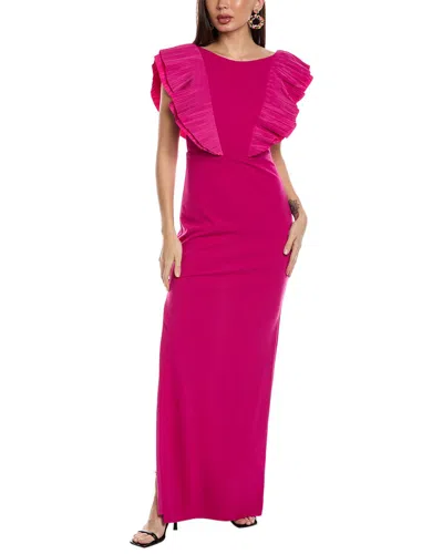 One 33 Social One33 Social Open Back Gown In Pink