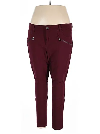 Pre-owned One 5 One Casual Pants In Burgundy