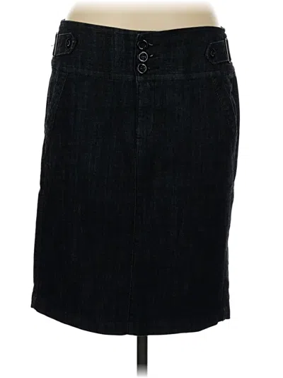 Pre-owned One 5 One Denim Skirt In Black