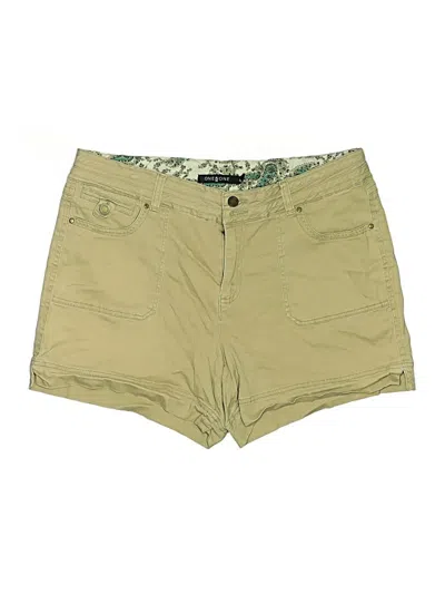 Pre-owned One 5 One Khaki Shorts In Gold