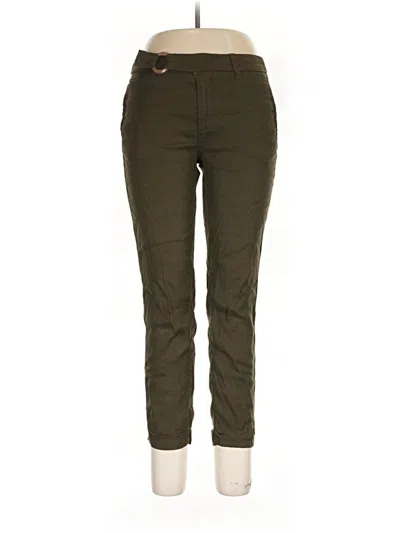 Pre-owned One 5 One Linen Pants In Green