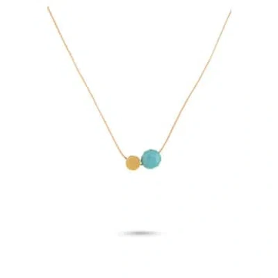 One & Eight Ltd One & Eight 2216 Amazonite Cord Necklace In Grey
