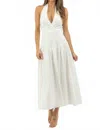 One & Only Ashtin Eyelet Maxi Dress In White In White