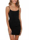 One & Only Bianca Ruched Mini Dress In Black In Black