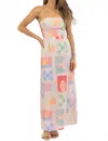 One & Only Capri Maxi Dress In Multi-color Pastel In Multi