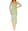 One And Only Collective Alessandra Dress In Mint In Green