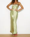 One And Only Collective Flower Detailed Maxi Dress In Summer Seagrass In Green