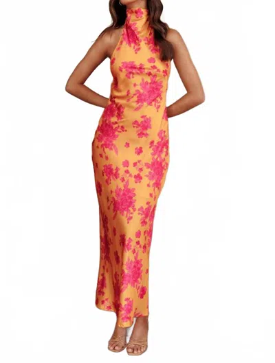 One And Only Collective Island Sunset Maxi Dress In Orange