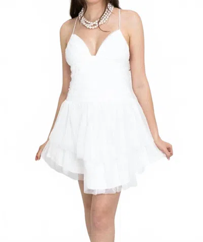 One And Only Collective Katniss Mini Dress In White