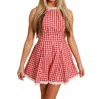 One And Only Collective Lace Trim Romper In Red/white