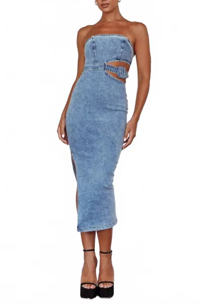 One And Only Collective Maeve Denim Dress In Blue