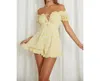 One And Only Collective Maize Bardot Romper In Yellow In Yellow